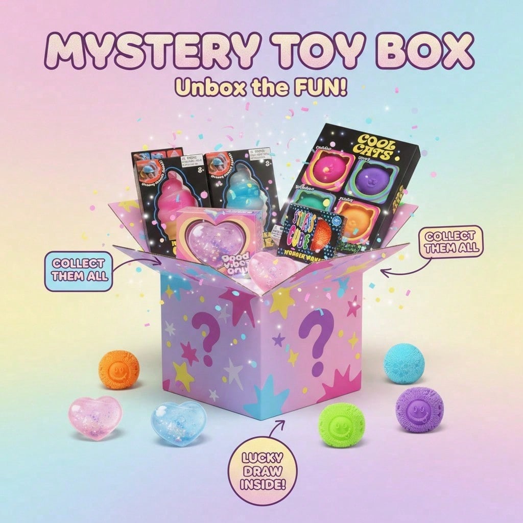 100+Pcs Seri Kotak Kejutan Squ - Mystery Box Blind Bag ulasan dan harga
