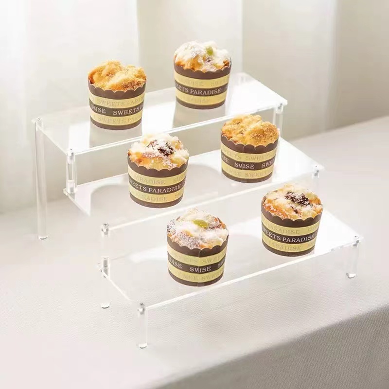 Stand Display Akrilik Transpar - Display Risers Set ulasan dan harga