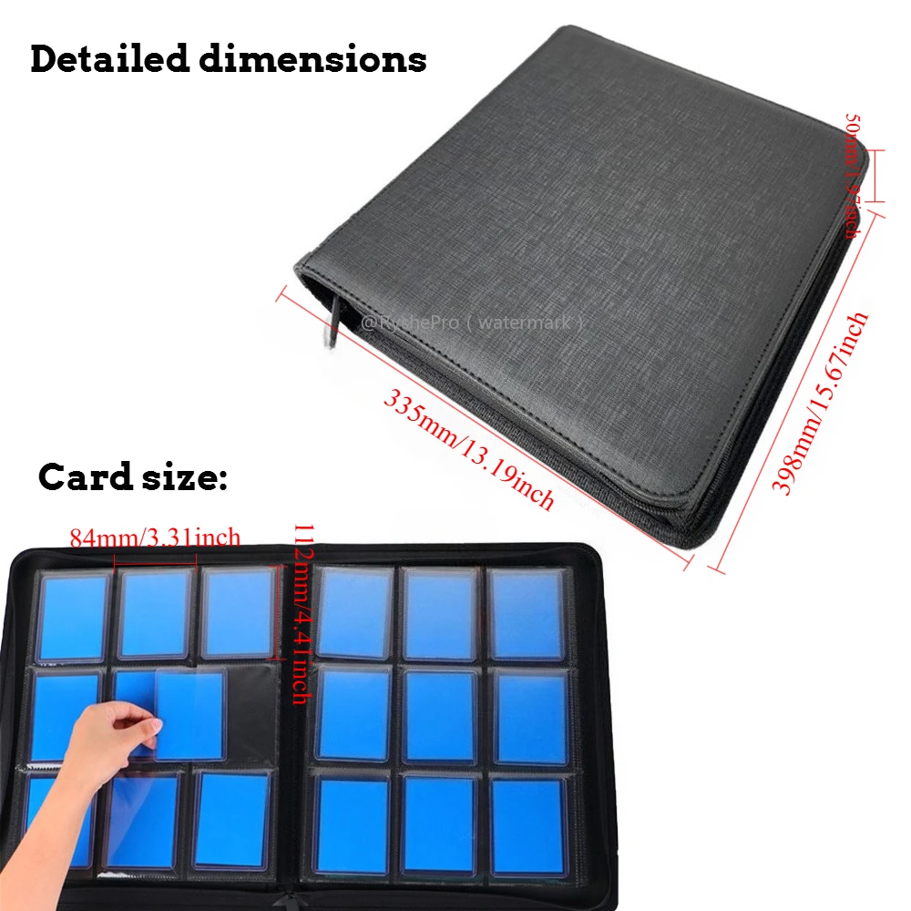 9 Saku Kulit PU Toploader Bind - Pokemon Binder Card ulasan dan harga