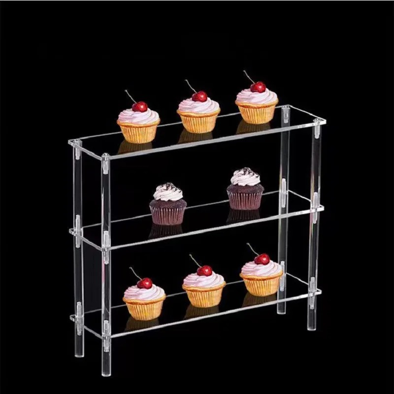 Rak Display Akrilik Vertikal,  - Display Risers Set ulasan dan harga